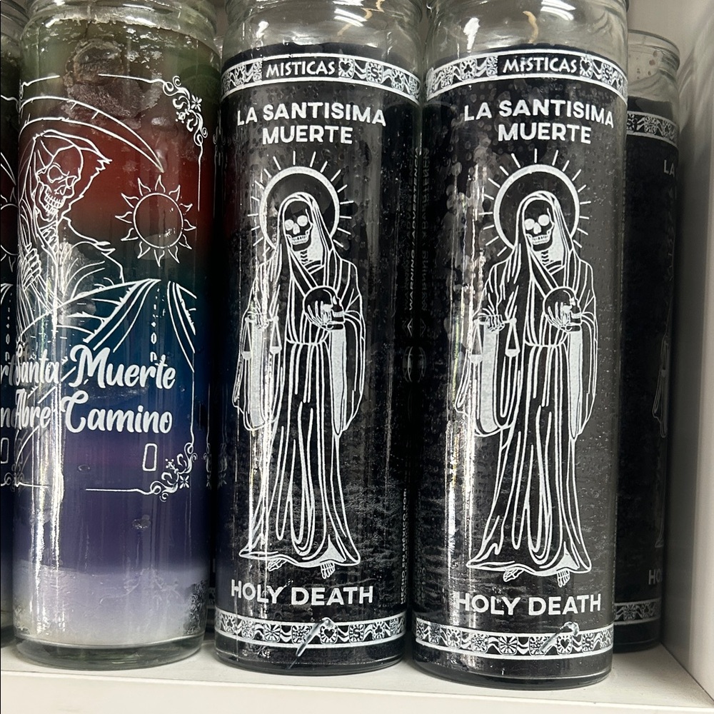La Santísima Muerte Candle - Black EACH